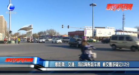 司機(jī)網(wǎng)購(gòu)假車(chē)牌 被交警識(shí)破記12分