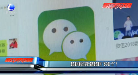 微信賬號(hào)被公開(kāi)買(mǎi)賣(mài) 你的微信賬號(hào)“多少錢(qián)一斤”？