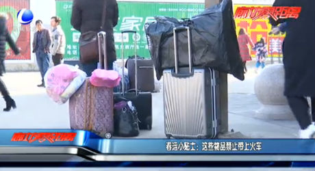春運(yùn)小貼士：這些物品禁止帶上火車(chē)