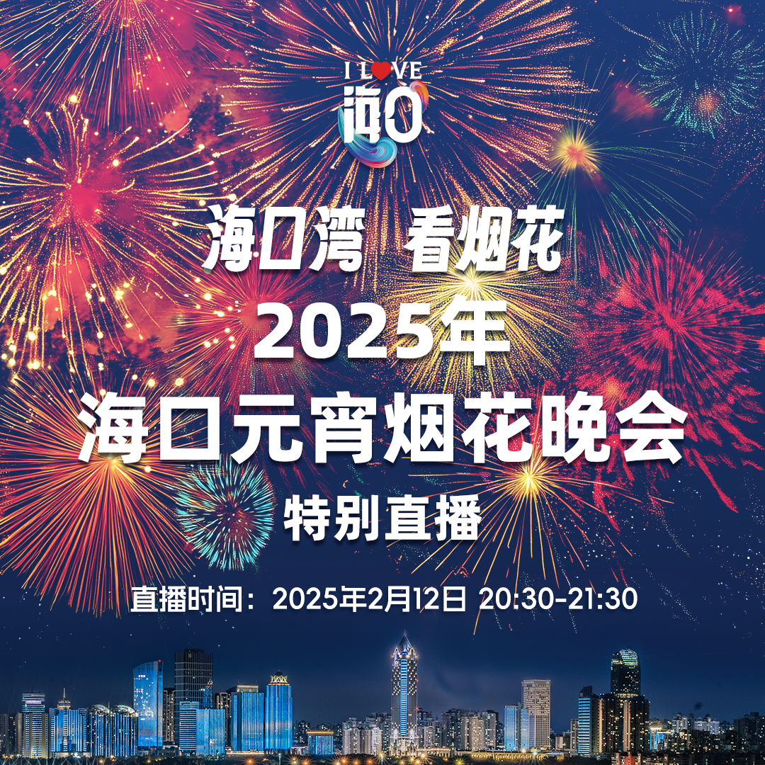 2025年海口元宵煙花晚會特別直播